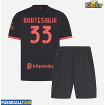 AC Milan Davide Bartesaghi #33 3rd trikot Kinder 2026-27 Kurzarm (+ Kurze Hosen)